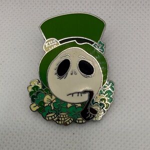 Jack Skellington St Patrick’s Day Pin